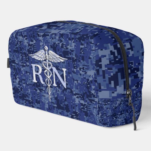 Geregistreerd zure RN Caduceus op Blue Camo Toilettasje (Rechterhoek)