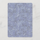 Geregistreerd zure RN Caduceus op Navy Blue Camo Informatiekaartje (Achterkant)