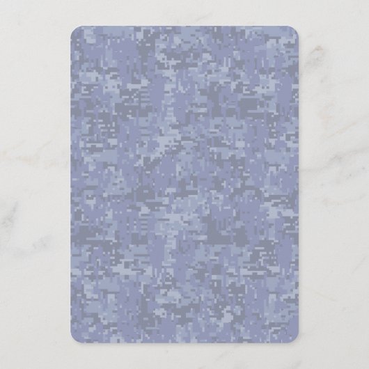 Geregistreerd zure RN Caduceus op Navy Blue Camo Informatiekaartje (Achterkant)