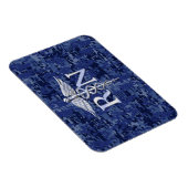 Geregistreerd zure RN Caduceus op Navy Blue Camo Magneet (Rechterzijde)