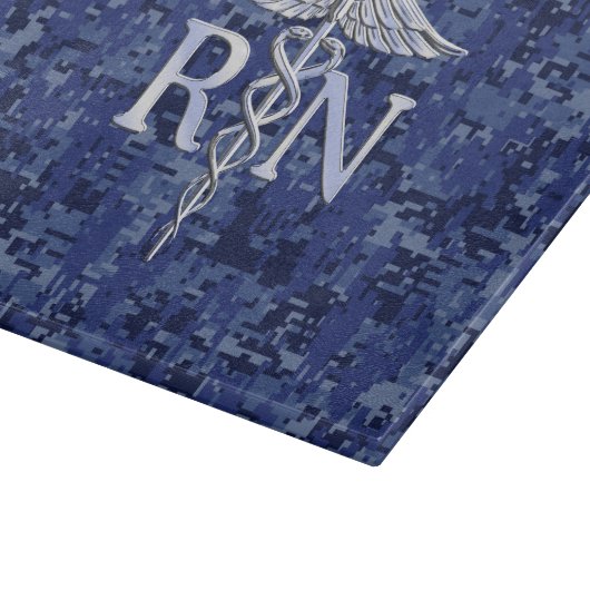 Geregistreerd zure RN Caduceus op Navy Blue Camo Snijplank (Hoek)