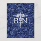 Geregistreerd zure RN Caduceus op Navy Camo Flyer (Voorkant)