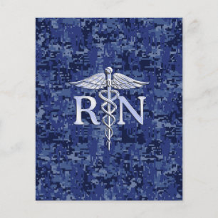 Geregistreerd zure RN Caduceus op Navy Camo Flyer
