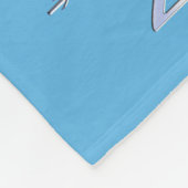 Geregistreerd zure RN Caduceus op pastblauw Fleece Deken (Hoek)