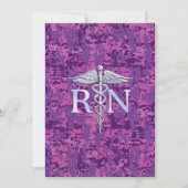 Geregistreerd zure RN Caduceus op Roze Camo Kaart (Voorkant)