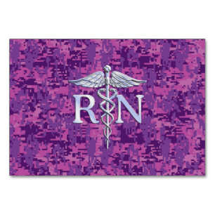 Geregistreerd zure RN Caduceus op Roze Camo Kaart