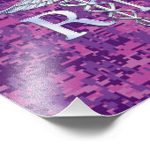 Geregistreerd zure RN Caduceus op roze Camouflage Foto Afdruk (Hoek)