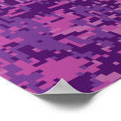 Geregistreerd zure RN Caduceus op roze Camouflage Poster (Hoek)