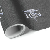 Geregistreerd zure RN Caduceus Snakes Carbon Cadeaupapier (Rol Hoek)