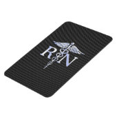 Geregistreerd zure RN Caduceus Snakes Carbon Magneet (Linkerzijde)