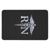 Geregistreerd zure RN Caduceus Snakes Carbon Magneet (Horizontaal)