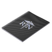 Geregistreerd zure RN Caduceus Snakes Carbon Notitieboek (Linkerzijde)