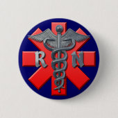 Geregistreerd zurensymbool ronde button 5,7 cm (Voorkant)
