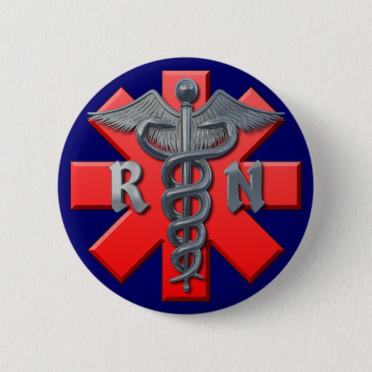 Geregistreerd zurensymbool ronde button 5,7 cm (Voorkant)