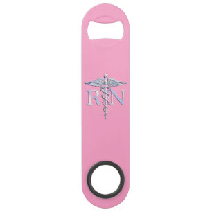 Geregistreerd zurg RN Caduceus op pastroze Speed Flessenopener