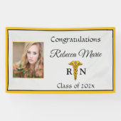 Geregistreerd zuster Afstuderen Caduceus Banner (Horizontaal)