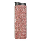 Geregistreerd zuster Caduceus Roos Gold Glitter Cu Thermosbeker (Geroteerd rechts)