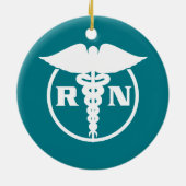 Geregistreerd zuster Emblem Keramisch Ornament (Achterkant)