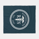Geregistreerd zuster RN Afstuderen Caduceus Jaar B Fleece Deken (Voorkant (Horizontaal))