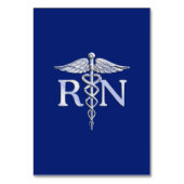 Geregistreerd zuster RN Caduceus op Navy Blue Kaart (Voorkant)