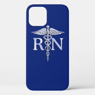 Geregistreerd zuster RN ontwerp Caduceus iPhone 12 Hoesje