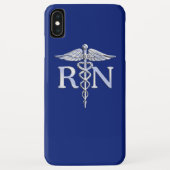 Geregistreerd zuster RN ontwerp Caduceus Case-Mate iPhone Case (Achterkant)