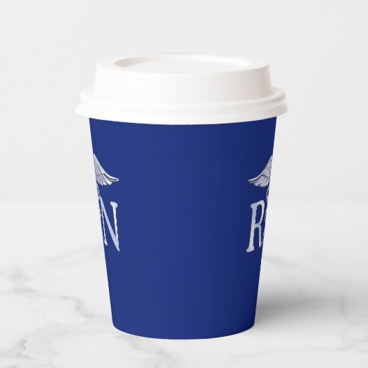 Geregistreerd zuster RN ontwerp Caduceus Papieren Bekers (Links)