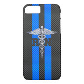 Geregistreerd zuster RN Silver Caduceus Case-Mate iPhone Case (Achterkant)