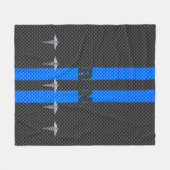 Geregistreerd zuster RN Silver Caduceus Fleece Deken (Voorkant (Horizontaal))