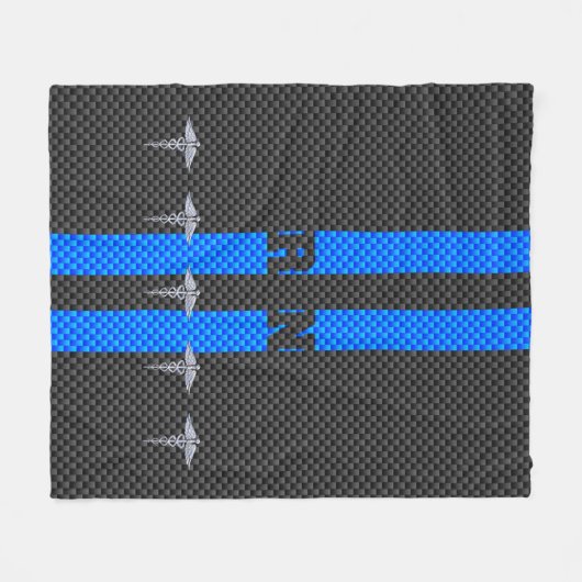 Geregistreerd zuster RN Silver Caduceus Fleece Deken (Voorkant (Horizontaal))