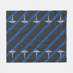 Geregistreerd zuster RN Silver Caduceus Fleece Deken