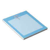 Geregistreerd zuster RN Silver Caduceus op Baby Bl Notitieblok (Schuin)