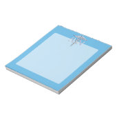 Geregistreerd zuster RN Silver Caduceus op Baby Bl Notitieblok (Linkerzijde)