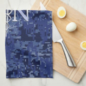 Geregistreerd zuster RN Silver Caduceus op Navy Ca Theedoek (Quarter Fold)