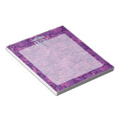 Geregistreerd zuster RN Silver Caduceus op Roze Ca Notitieblok (Schuin)