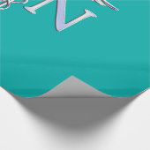 Geregistreerd zuster RN Silver Caduceus op Turquoi Cadeaupapier (Hoek)