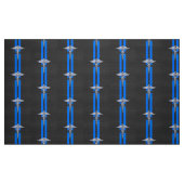 Geregistreerd zuster RN Silver Caduceus Stof (Fat Quarter)