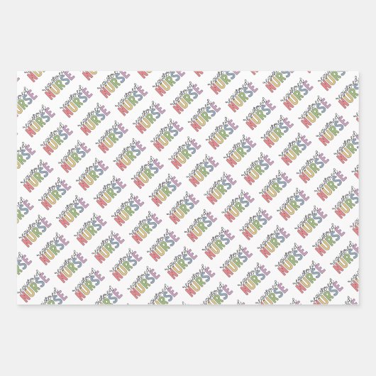 Geregistreerd zuster Rn. zurse Afstuderen Inpakpapier Vel (Voorkant 2)