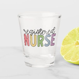 Geregistreerd zuster Rn. zurse Afstuderen Shot Glas