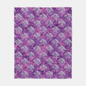 Geregistreerd zuster Silver Caduceus Roze Camoufla Fleece Deken (Voorkant)