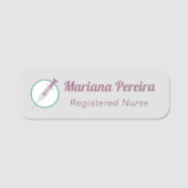 Geregistreerde aangepaste zenuwinjectiespuit op ma naamplaatje (Voorkant)