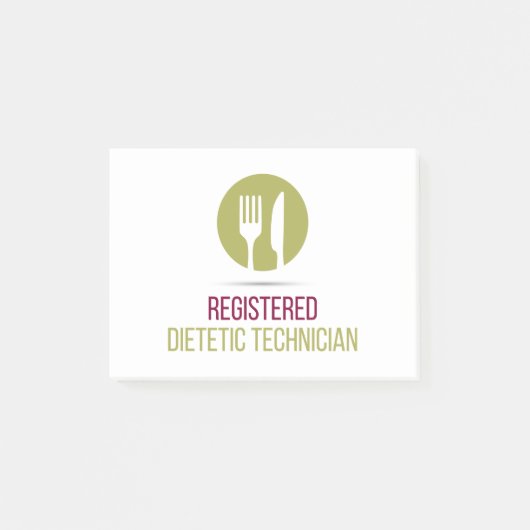 Geregistreerde diëtische technicus post-it notitie post-it® notes (Voorkant)
