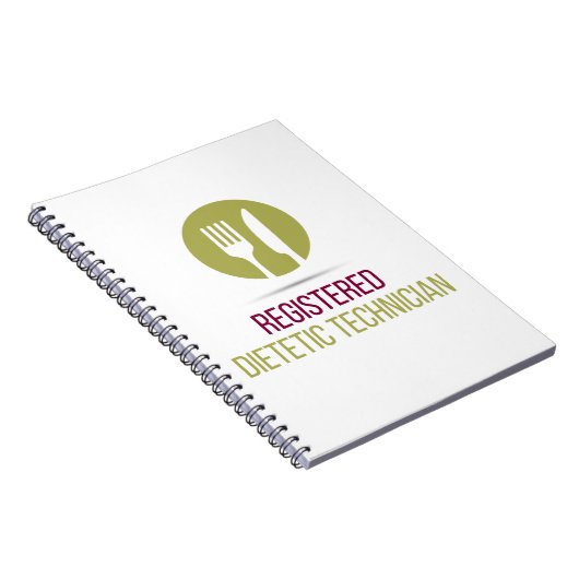 Geregistreerde diëtische technicus spiralpiraal no notitieboek (Rechterzijde)