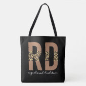 Geregistreerde diëtitische Cheetah print RD Gifts Tote Bag (Voorkant)