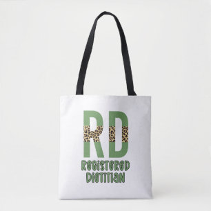 Geregistreerde diëtitische Cheetah print RD Gifts Tote Bag