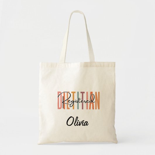 Geregistreerde diëtitische Gepersonaliseerd snaam Tote Bag (Voorkant)