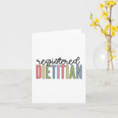 Geregistreerde diëtitische meerkleurige RD-cadeaut Kaart (Gele Bloem)