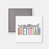 Geregistreerde diëtitische meerkleurige RD-cadeaut Magneet (Voorkant / Achterkant)