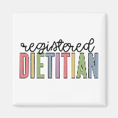 Geregistreerde diëtitische meerkleurige RD-cadeaut Magneet (Voorkant)