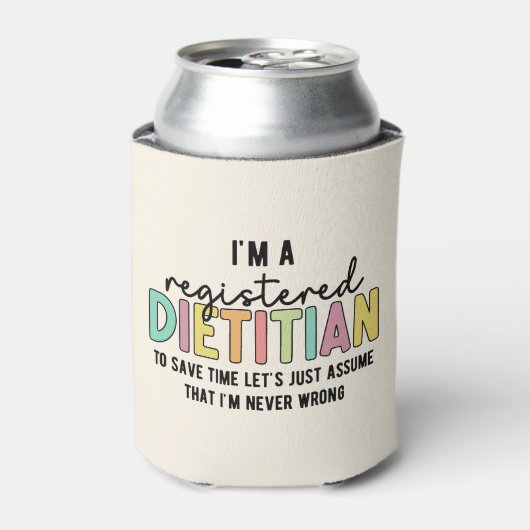 Geregistreerde Dietitititititiaanse RD heeft geen  Blikjeskoeler (Blikje Voorkant)